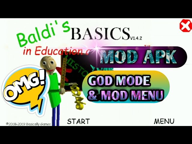 Baldi's Basics MOD APK v1.4.4 [Mod Menu/God Mode/Unlimited Items]