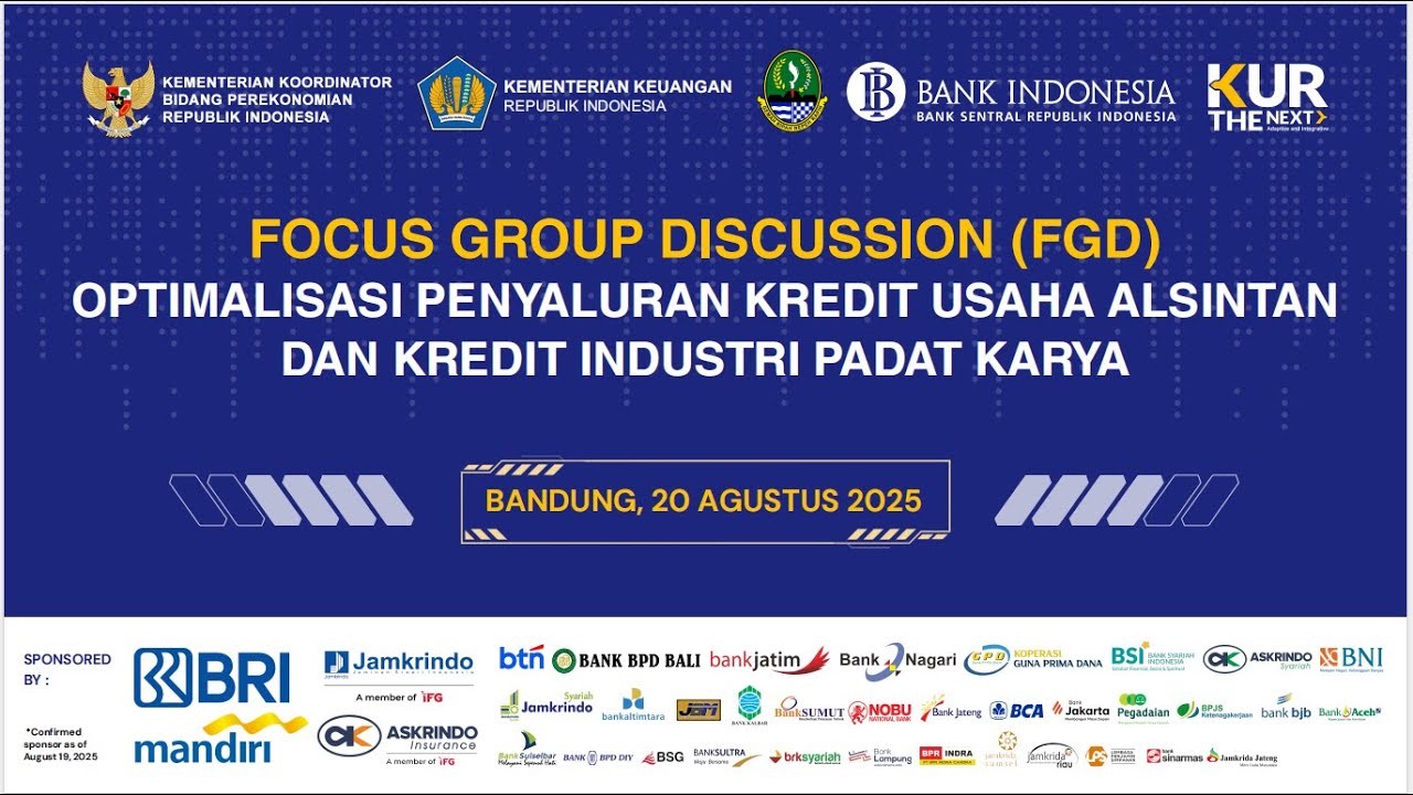FOCUS GROUP DISCUSSION (FGD) OPTIMALISASI PENYALURAN KREDIT USAHA