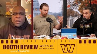 NFL Week 12 Recap: Commanders Bye Week Review | Booth Review Podcast | Washington Commanders | NFL