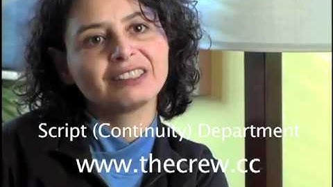 Script (Continuity) Department - The Crew