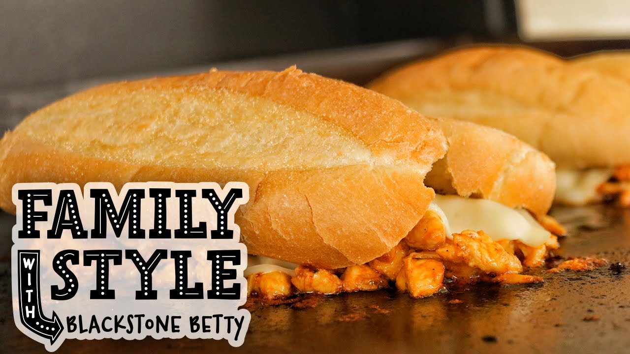 Buffalo Chicken Cheese Steaks Family Style Blackstone Griddle YouTube