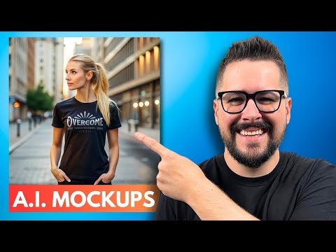 NEW How To Make REALISTIC A.I. T-Shirt Mockups Fastest Method by Shirt School With Kerry Egeler