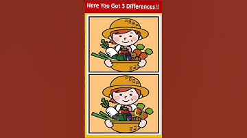Only Sharp Eyes Can Spot 3 Differences 🔍 | Brain Test | 99% Fail This Challenge