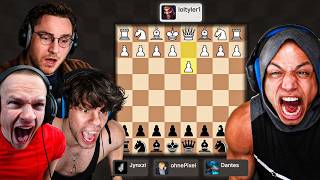 Tyler1 Challenged Dantes, Jynxzi, & Ohnepixel To A Chess 3V1