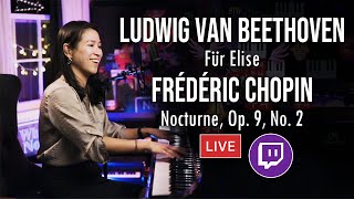 Fur Elise and Nocturne, Op 9 No 2 Classical Improv by Sangah Noona LIVE