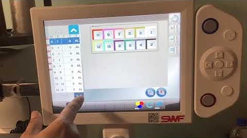 SWF embroidery using USB import design for beginners also edit and see new color palette on screen
