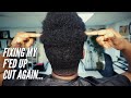 I fu@ked up my tapered cut AGAIN + adding clip in extentions | TOALLMYBLACKGIRLS