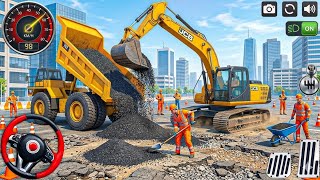 City Road Construction Simulator 3D 🚧 | Heavy Excavator & Truck (Android Gameplay) screenshot 3