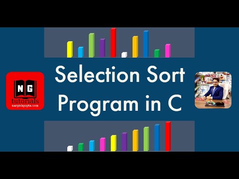 Selection Sort in C | Selection Sort Program | Implementation of Selection Sort Algorithm