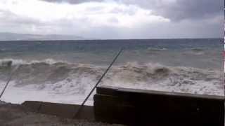 Bagnara Calabra Mareggiata Del 3/12/2012 Torre Punta Capo