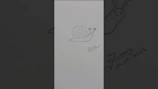 Let's draw a snail together 🐌 #drawing #fun #kids #trending