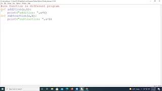 How to import function from one program to another program in python screenshot 2