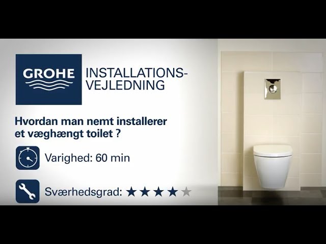 Installation af væghængt toilet - GROHE -