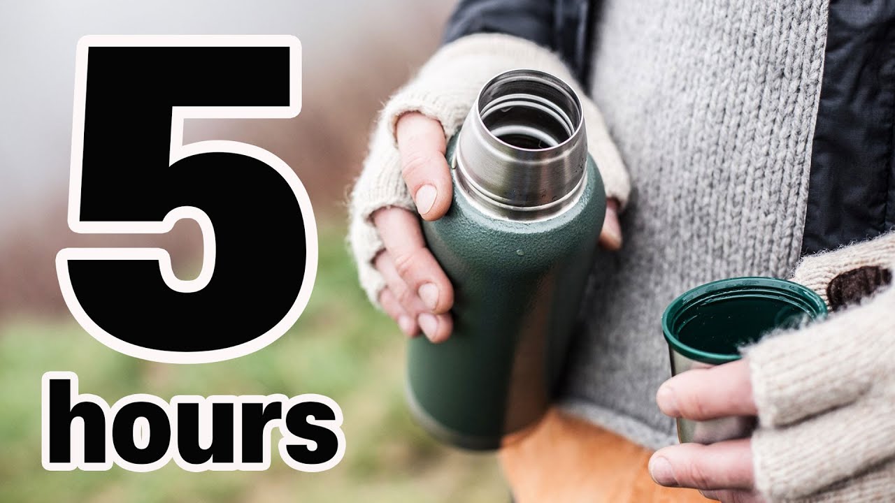 냉수를 가득채운 보온병 계속 흔들어서 뜨겁게 만들기 (Put cold water in a thermos and shake to