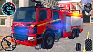 Real Fire Truck Simulator 2026 #7 Fire Fighting Truck Driving Game - Android GamePlay screenshot 1