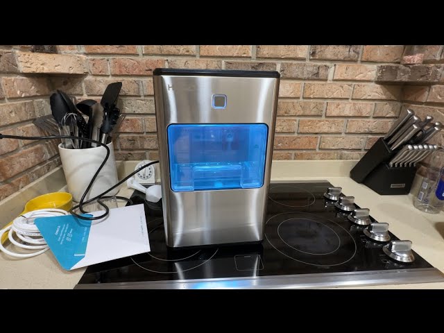 HiCOZY Nugget Ice Maker, Make Chewy Crunchy Nugget Ice In Just Minutes