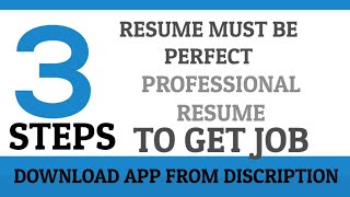 Resume,resumeapp,best resume maker,link in discription download app screenshot 5