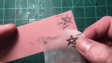 Graphite (pencil) transfer on printing blocks