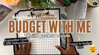 September's Last Paycheck | Budget With Me | Bills, Student Loans, and Credit Card Payoff 🤎