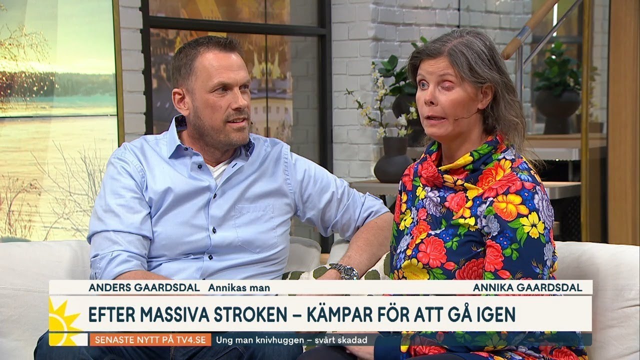 Fyrabarnsmamman Annika drabbades av en stroke | Nyhetsmorgon | TV4 ...