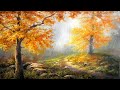 Cold Autumn Day | Paint with Kevin ® - Landscape Painting Demo