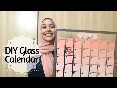 DIY Dry-Erase Glass Calendar- 2 minute tutorial!