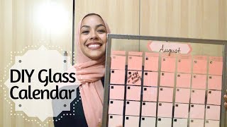 DIY Dry-Erase Glass Calendar- 2 minute tutorial!