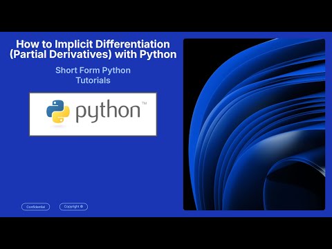 How to Compute Implicit Differentiation Derivatives in Python (in under 75 seconds)