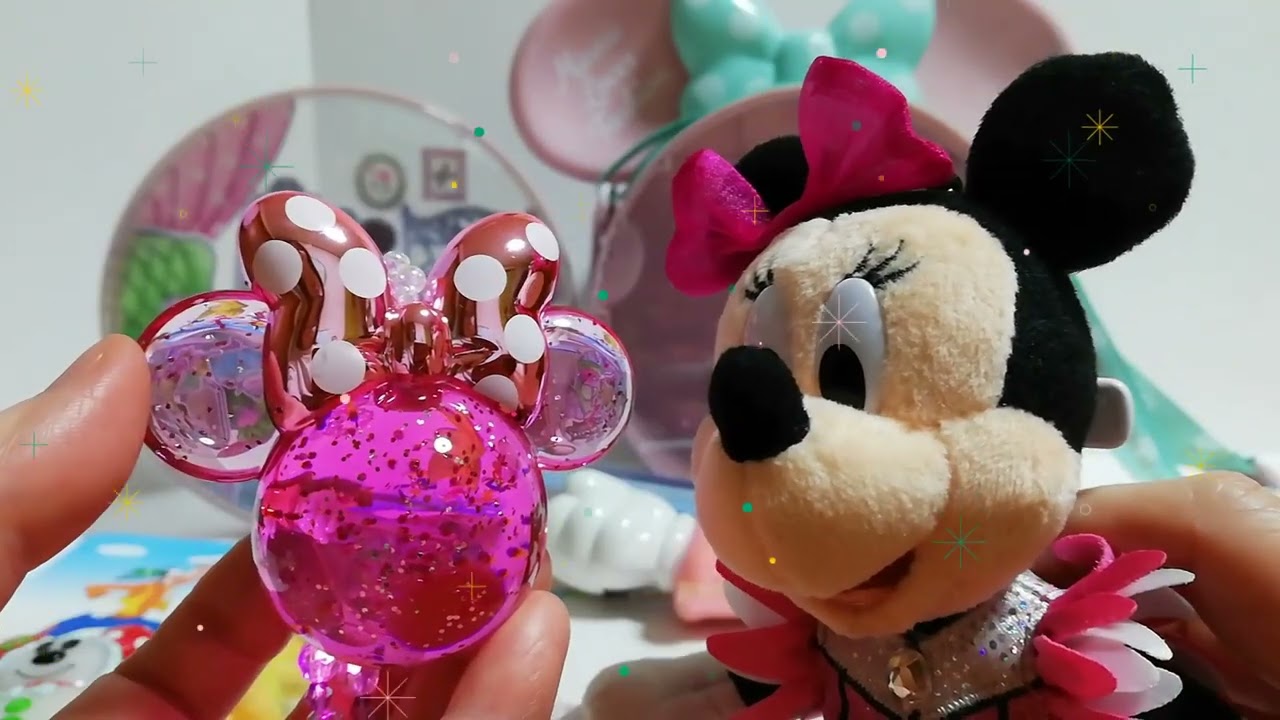 ディズニーの光るおもちゃ♪ミニーちゃんのネックレスライトなど☆暗い 