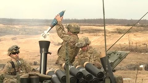 MORTARS IN LATVIA! Canadian & American Soldiers in Latvia for 120mm Mortar Training! #warfighters