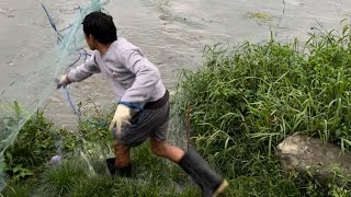 We got full of fish to the net’s even if it is flooding #fish #fishing #castingnetfishing