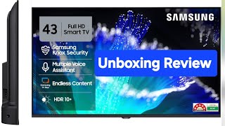 Samsung 43 Inch FHD Smart TV Unboxing & Full Review 🔥 | UA43F5550FUXXL | Worth Buying in 2025?
