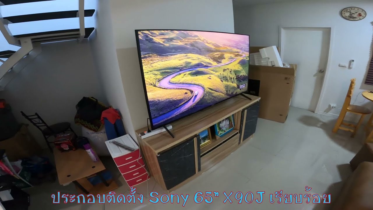 ประกอบติดตั้ง Smart Tv Sony XR65" X90J