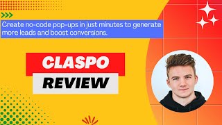 Claspo Review, Demo Tutorial I Create Customized Pop-Ups Using An Intuitive Drag-And-Drop Editor