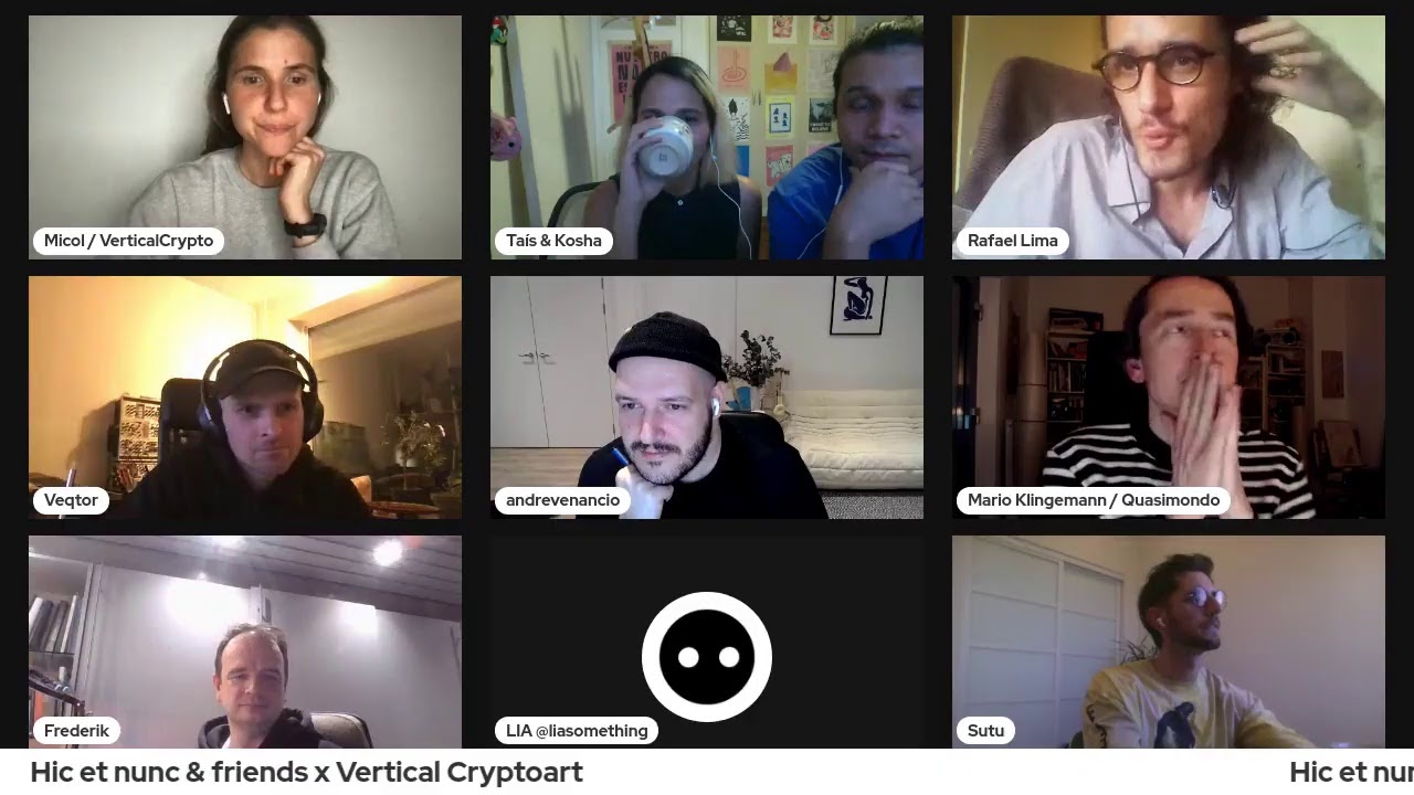 Hic et nunc and friends x Vertical Crypto