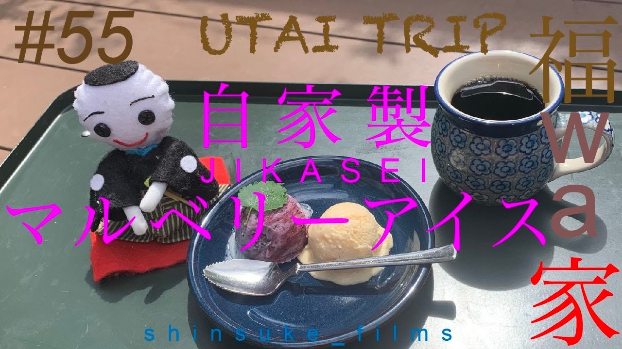 ＃５５ UTAI TRIP  福wa家 28　自家製マルベリーアイス 編