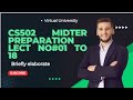 CS502 Midterm Preparation lectures Numbers 01 to 18 |CS502 Short video |Explain briefly in easy word