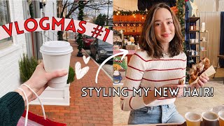 VLOGMAS #1: My Short Hair Routine + So Much Christmas Shopping!