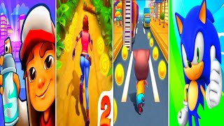 Subway Surfers 🆚 Jungle Run 🆚 Cat Runner 🆚 Sonic Dash || Walkthrough Android Mobile Gameplay  screenshot 2