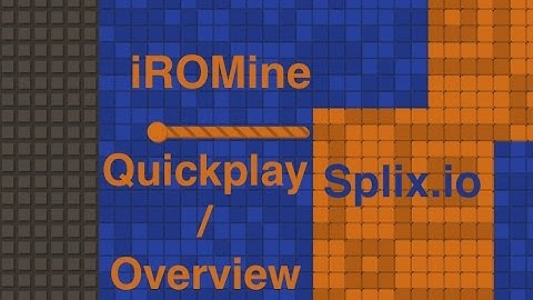 iROMine: Splix.io Gameplay/Overview! (Territory control / Turf War MMO Game!)