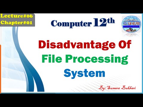 12th-comp-lec6-|-disadvantage-of-file-processing-system-|-chap1-|-how-to-learn-computer