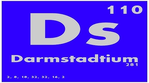STUDY GUIDE: 110 Darmstadtium | Periodic Table of Elements