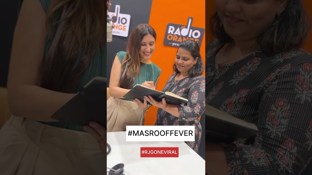 Had an amazing time at @radioorangefm singing Masroof!