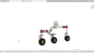 Mars Rover Suspension Design Half Finished Prototype