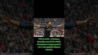 Cristiano Ronaldo scored his 100th Champions League goal #otd #ronaldo #goat