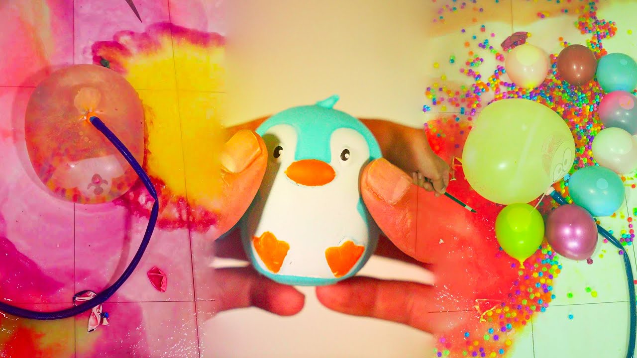 Stretchy Toy Water Test! What Happens When You Pump Too Much?