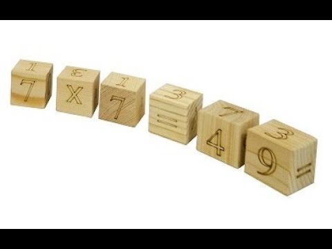 Набор развивающих деревянных кубиков "Буквы и цифры" от компании Иглики