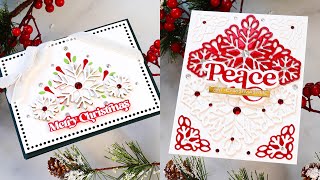 2 For 1 Cards with Die Cutting! Featuring Simons December Collection + a Party!