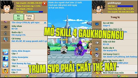 Ngọc Rồng Online - Lần Đầu Mở Skill 4 Đệ Tử Cho GauKhogNgu Và Cái Kết...
