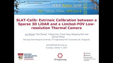 ROBIO19_SLAT-Calib: Extrinsic Calibration between a Sparse 3D LiDAR and a Thermal Camera